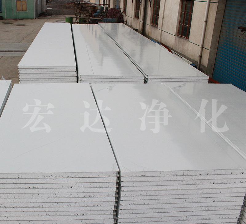 北京岩棉板彩钢房安装_彩钢净化板隔墙安装_彩钢岩棉顶板安装图解