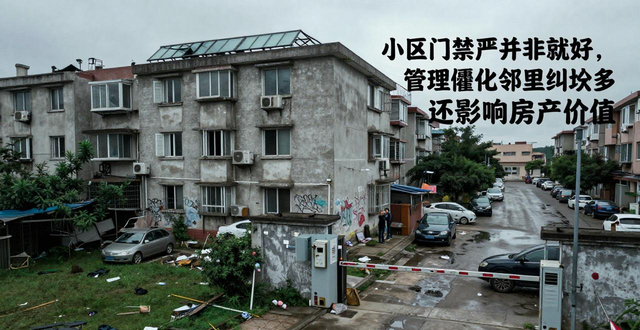 小区门禁严并非就好，管理僵化邻里纠纷多还影响房产价值(图1)