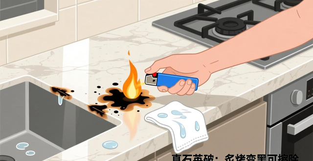 装修厨房台面咋选?警惕假石英石,两招教你分辨(图1)