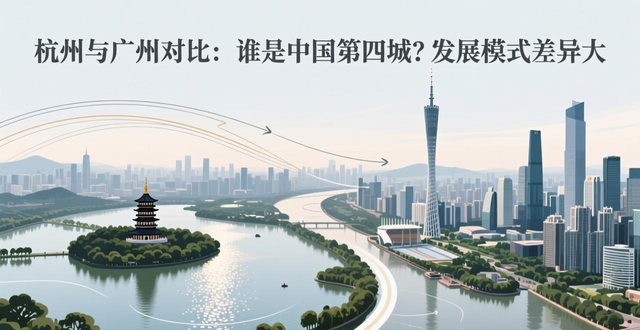 杭州与广州对比:谁是中国第四城?发展模式差异大(图1)