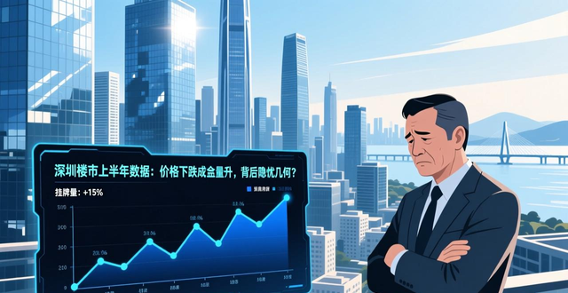 深圳楼市上半年数据：价格下跌成交量升，背后隐忧几何？(图1)