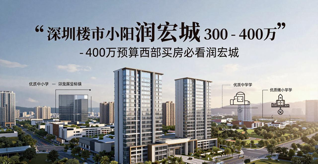 深圳楼市小阳春热度高，300 - 400万预算西部买房必看润宏城(图1)