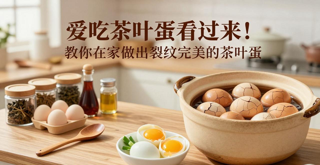 爱吃茶叶蛋看过来！教你在家做出裂纹完美的茶叶蛋(图1)