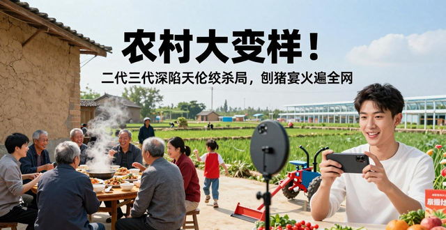 农村大变样！二代三代深陷天伦绞杀局，刨猪宴火遍全网(图1)