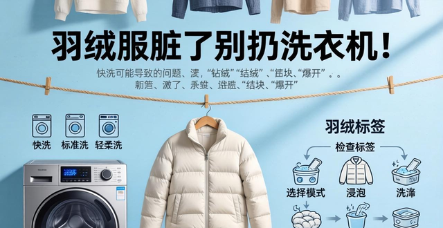羽绒服脏了别扔洗衣机！5种靠谱清洗法，干净如新超简单(图1)
