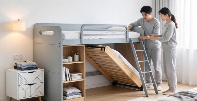 年轻人装修卧室不买传统床，这些省钱又实用的做法快来看(图1)