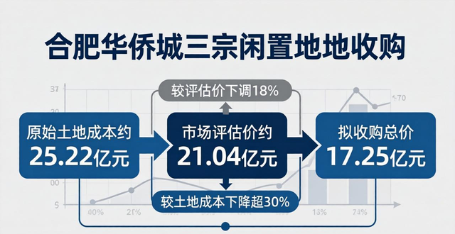 合肥华侨城三宗闲置地块将被收回，拟收购价17.25亿元(图1)