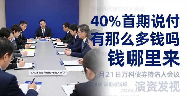 1月21日万科债券持有人会议结果公布，40%首付引热议(图1)