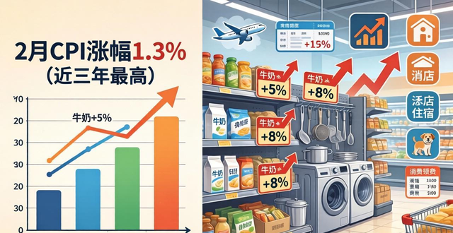 2月CPI、PPI数据公布：生活用品及家用器具价格上涨(图1)