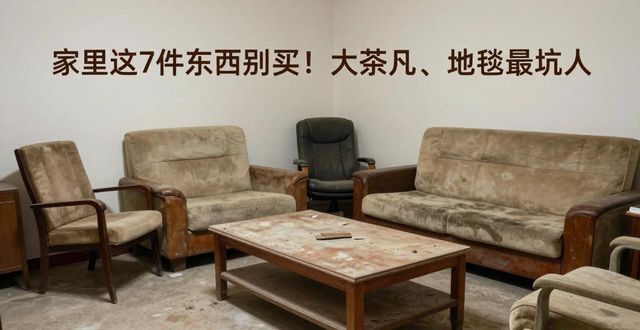 家里这7件东西别买!大茶几、大地毯最坑人(图1)