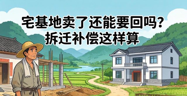 宅基地卖了还能要回吗?拆迁补偿这样算(图1)