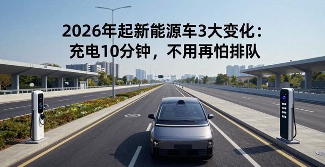 2026年起新能源车3大变化：充电10分钟，不用再怕排队(图1)