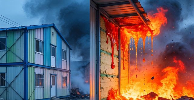 郑州二手活动板房彩钢价格虽低，但防火隐患大需警惕(图1)