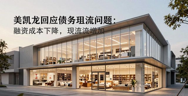 美凯龙回应债务现金流问题:融资成本下降,现金流增加(图1)