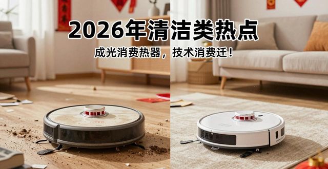 2026年春节前后清洁类电器成热点，扫地机器人十年变迁(图1)