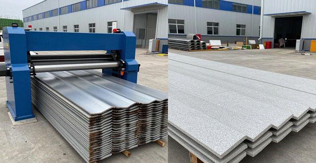 二手彩钢瓦机值不值？对比彩石瓦差距大(图1)