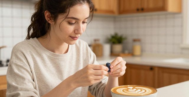 闲着没事给蓝莓剥皮、麻酱拉花，网友：太能折腾了(图1)