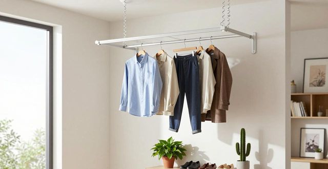 高层住户巧用侧装、隐形晾衣杆，不挡光还省钱(图1)