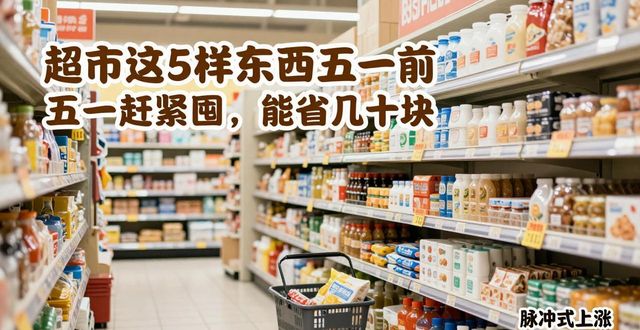 超市这5样东西五一前赶紧囤，能省几十块(图1)