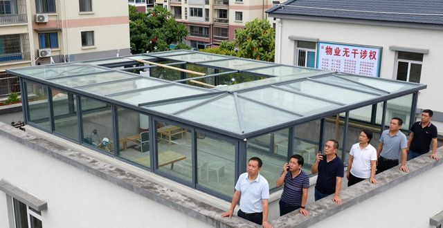 小区顶楼违建阳光房隐患大，彩钢房简易房搭建需谨慎(图1)