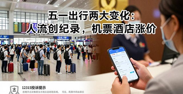 五一出行两大变化：人流创纪录，机票酒店涨价(图1)