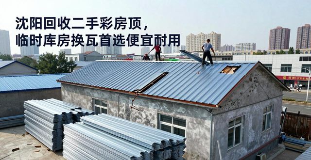 沈阳回收二手彩钢房顶，临时库房换瓦首选便宜耐用(图1)