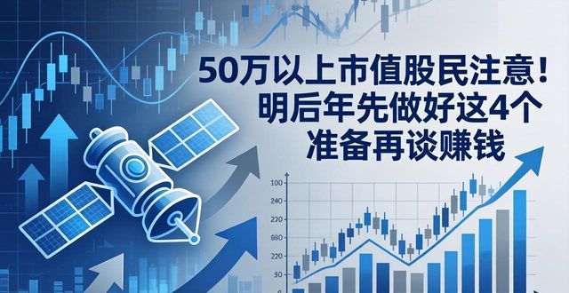 50万以上市值股民注意!明后年先做好这4个准备再谈赚钱(图1)