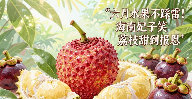 六月水果不踩雷！海南妃子笑荔枝甜到报恩(图1)