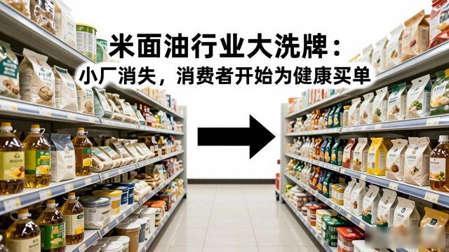 米面油行业大洗牌:小厂消失,消费者开始为健康买单(图1)