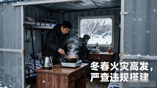 本溪出租彩钢房注意！冬春火灾高发，严查违规搭建(图1)