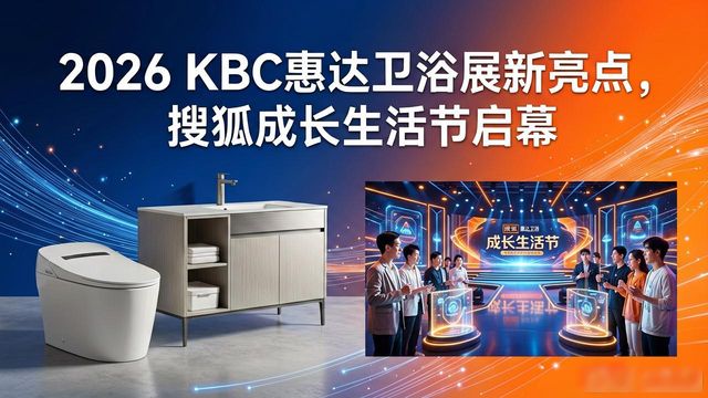 2026 KBC惠达卫浴展新亮点，搜狐成长生活节启幕(图1)