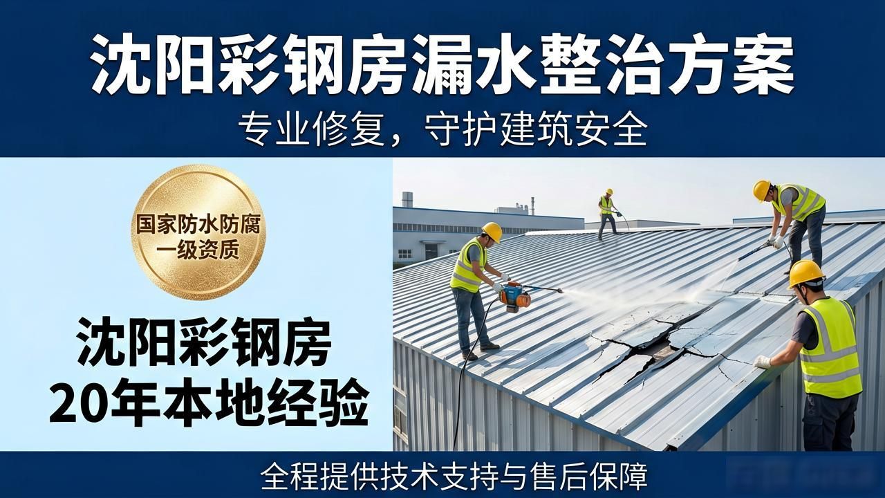 沈阳彩钢房漏水别乱修,冻融开裂一次根治方案(图1)