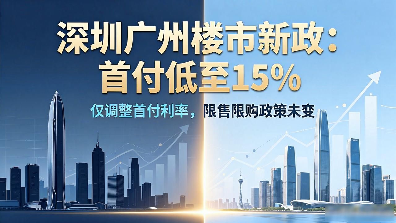 深圳广州楼市新政:首付低至15%,刚需买房时机到了?(图1)