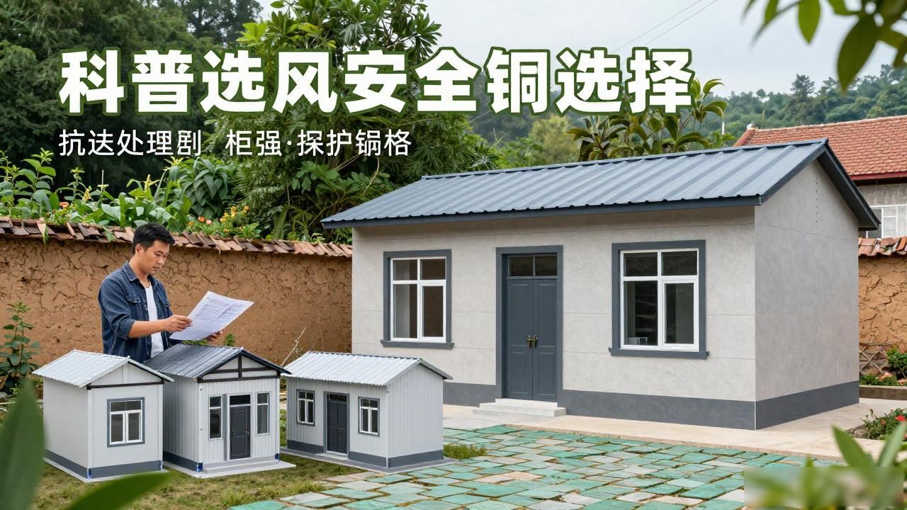 农村门面彩钢房造型图,抗风差?选对固定件才稳(图1)