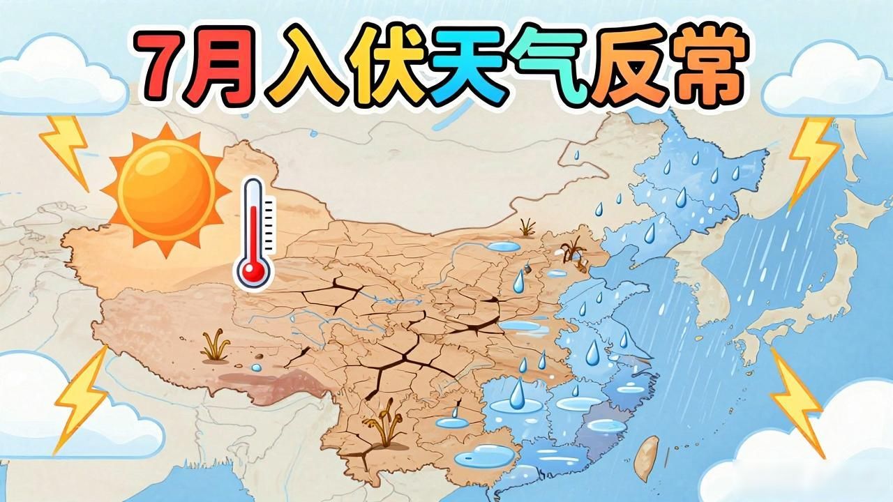7月入伏天气更反常？北方高温南方潮，提前准备这三点(图1)