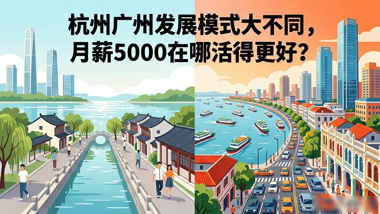 杭州广州发展模式大不同,月薪5000在哪活得更好?(图1)