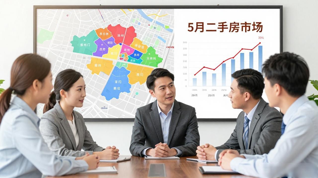 5月核心城市二手房市场成绩亮眼，热度持续涨幅扩大(图1)