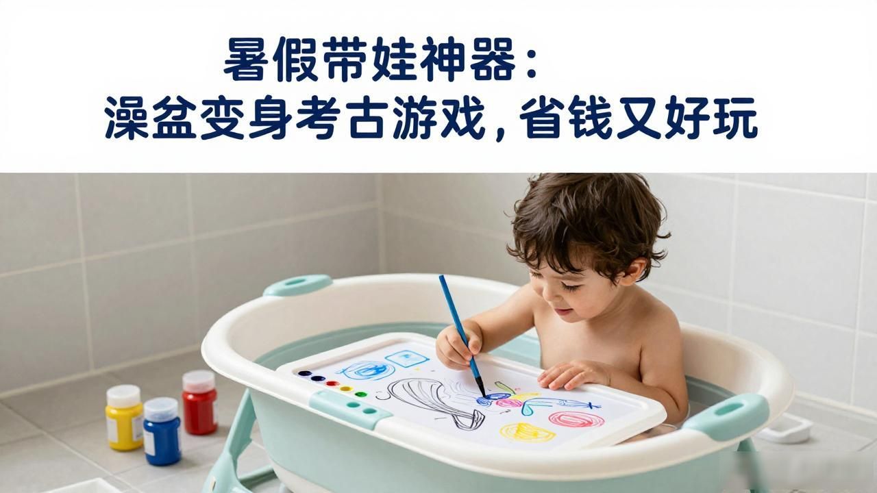 暑假带娃神器:澡盆变身考古游戏,省钱又好玩(图1)