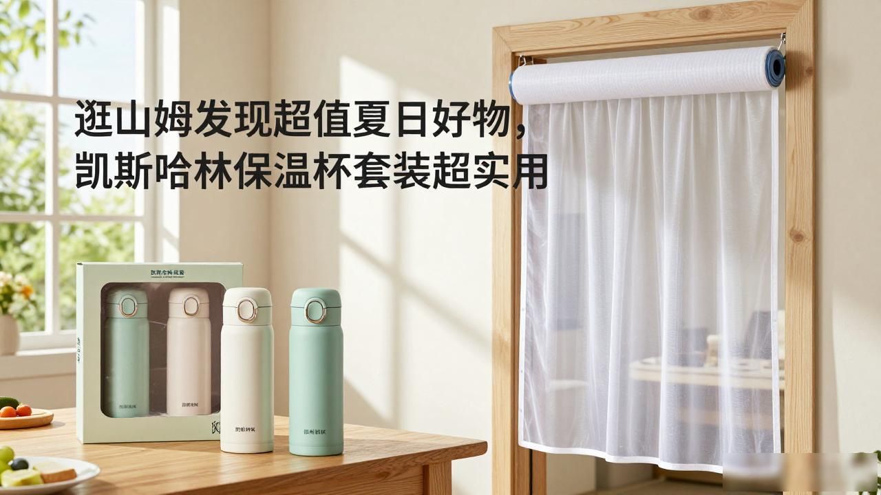 逛山姆发现超值夏日好物，凯斯哈林保温杯套装超实用(图1)