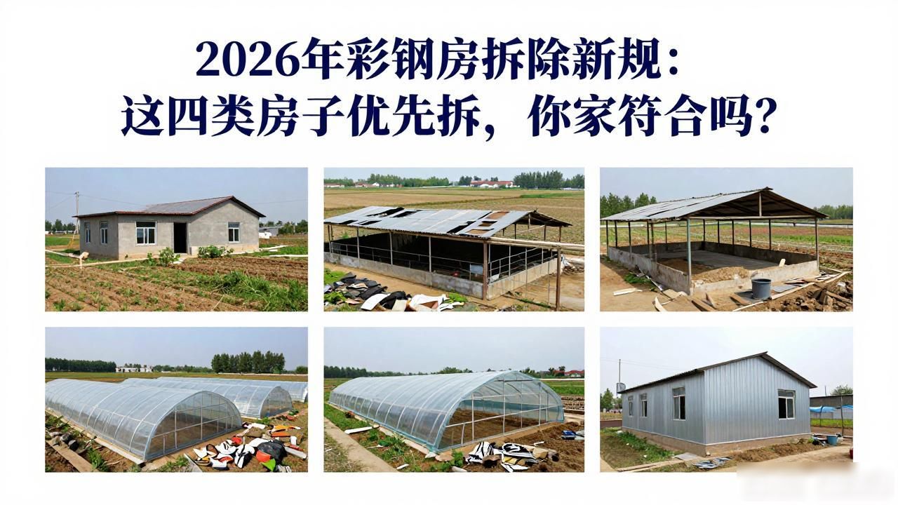 2026年彩钢房拆除新规：这四类房子优先拆，你家符合吗？(图1)