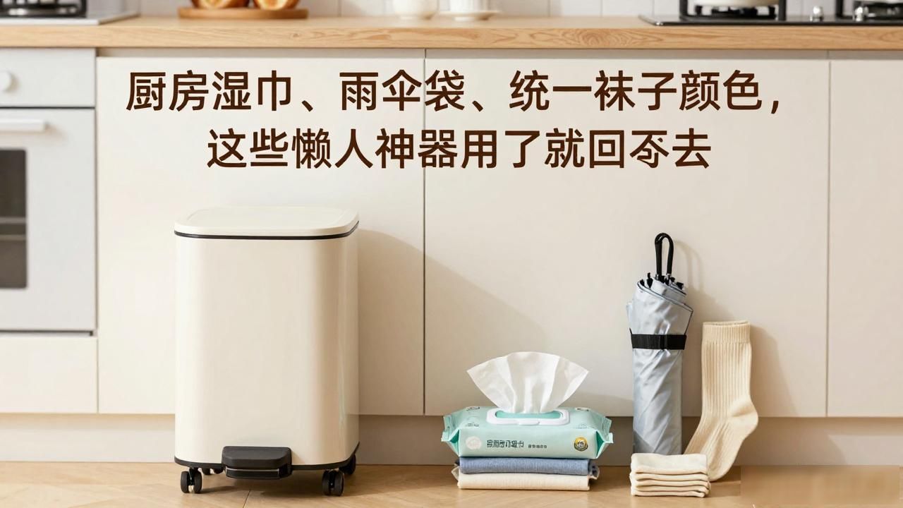 厨房湿巾、雨伞袋、统一袜子颜色,这些懒人神器用了就回不去(图1)