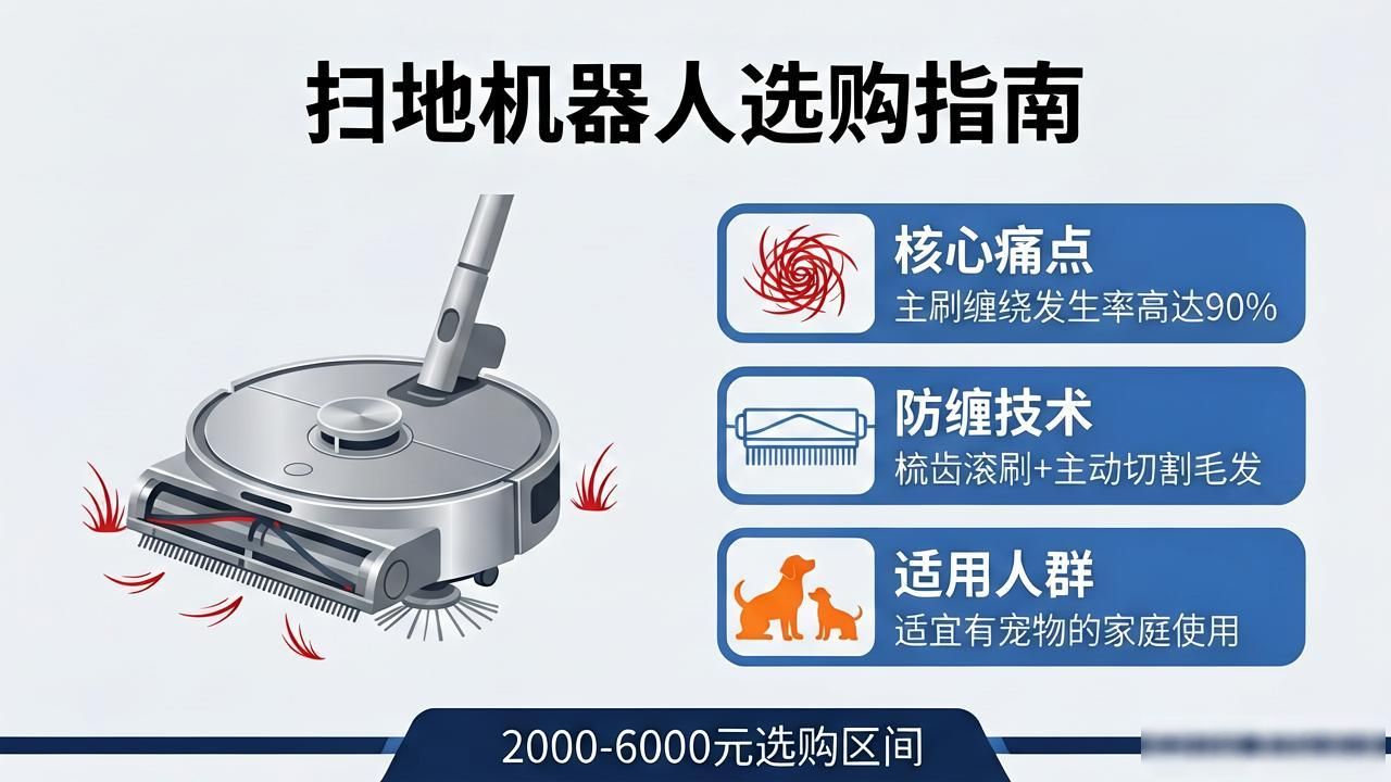 扫地机器人怎么选？吸力避障防缠绕，2000-6000元选购指南(图1)
