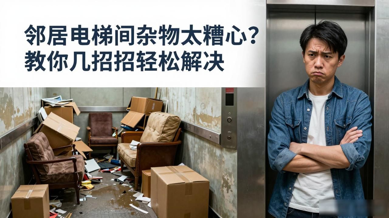 邻居电梯间堆杂物太糟心？教你几招轻松解决(图1)