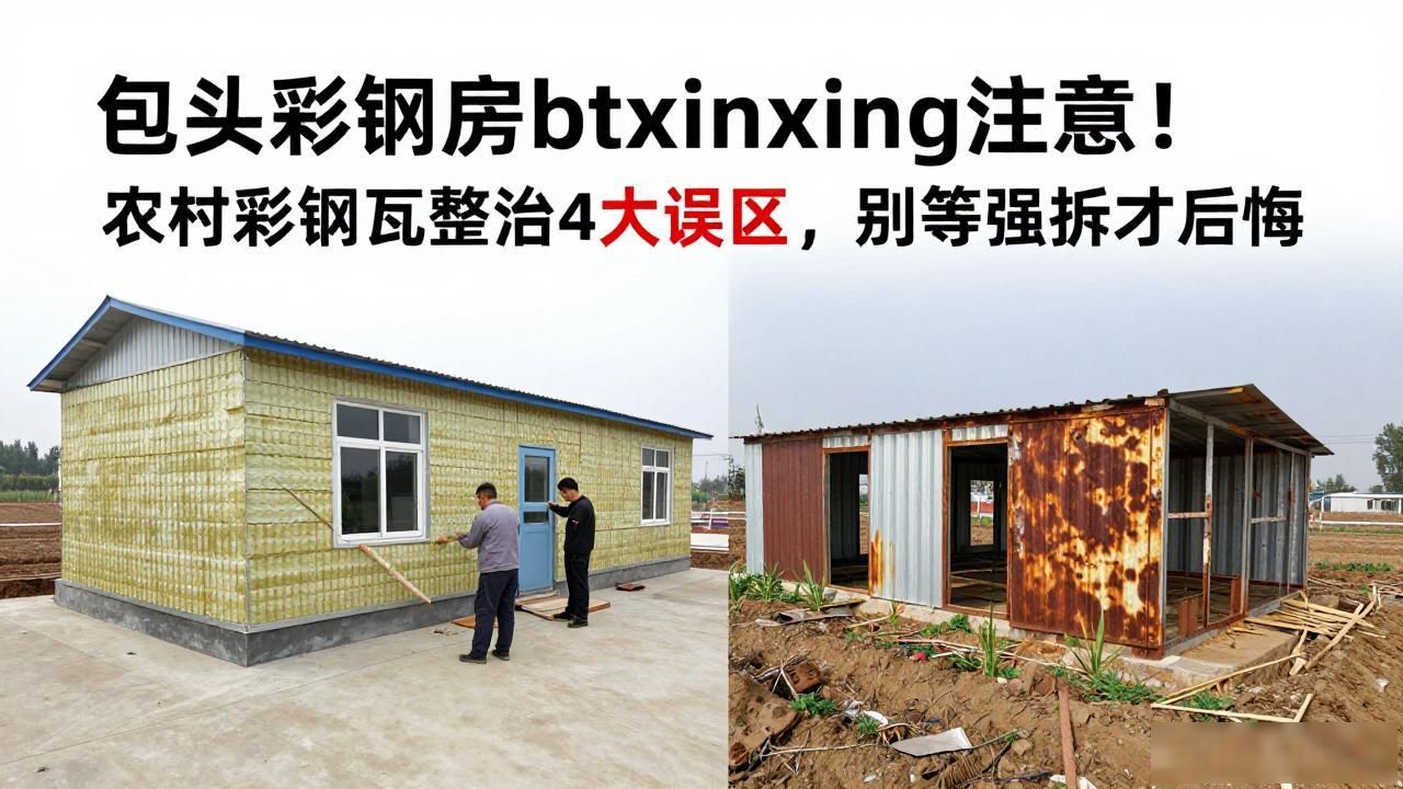 包头彩钢房btxinxing注意！农村彩钢瓦整治4大误区，别等强拆才后悔(图1)