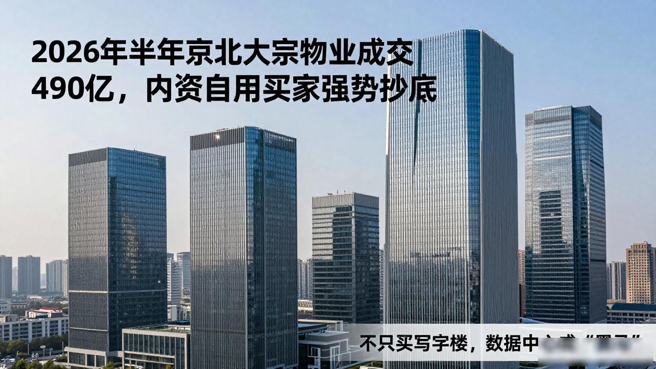 2026上半年京沪大宗物业成交490亿，内资自用买家强势抄底(图1)