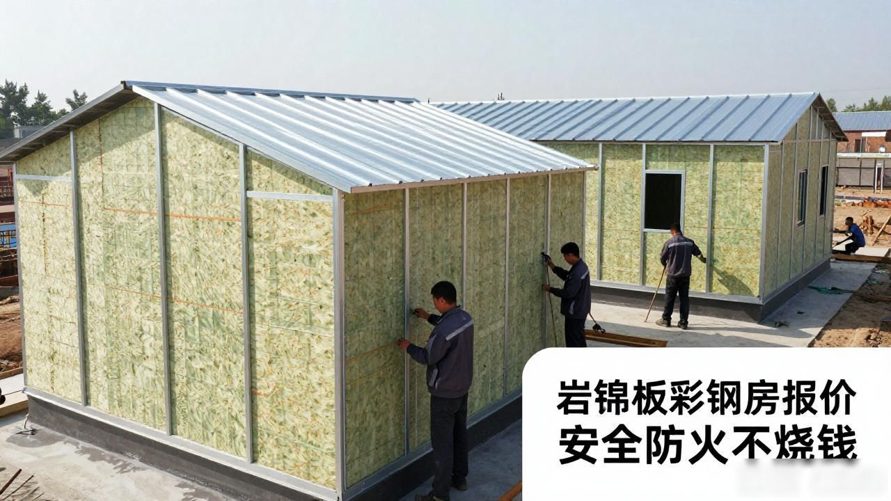 岩棉板彩钢房报价 安全防火不烧钱(图1)