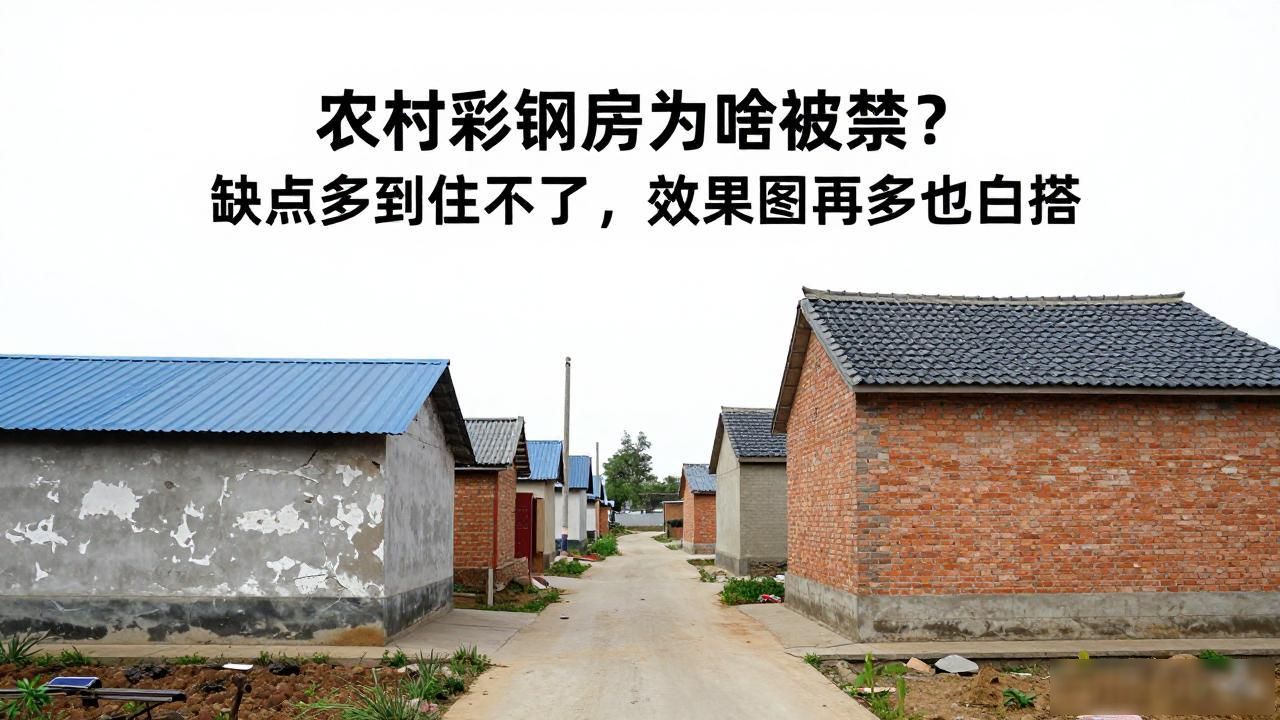 农村彩钢房为啥被禁？缺点多到住不了，效果图再多也白搭(图1)