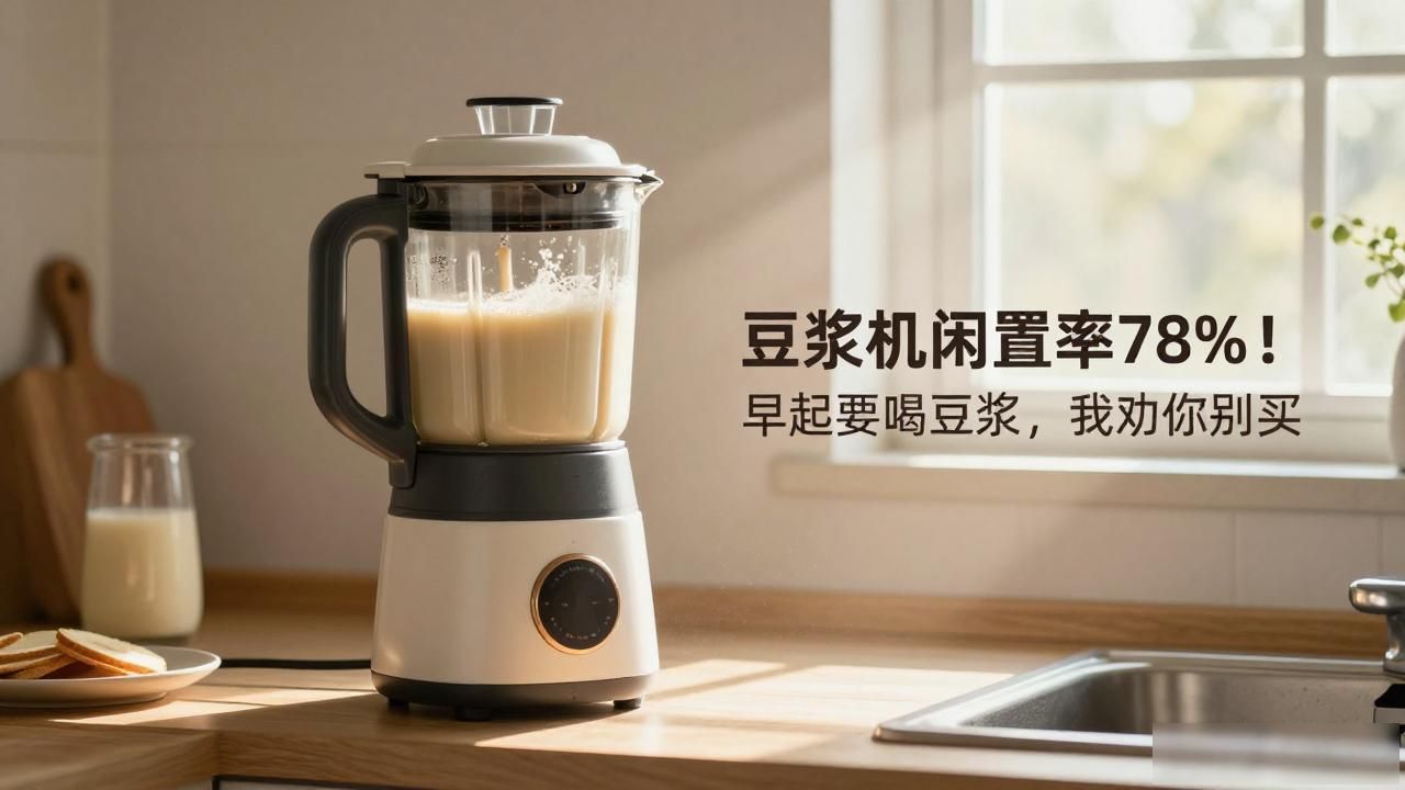 豆浆机闲置率78%!早起要喝豆浆,我劝你别买(图1)