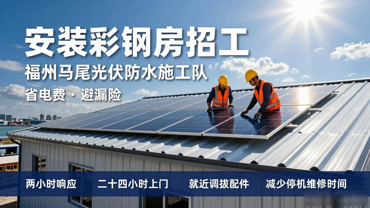 安装彩钢房招工：福州马尾光伏防水施工队，省电费避漏险(图1)