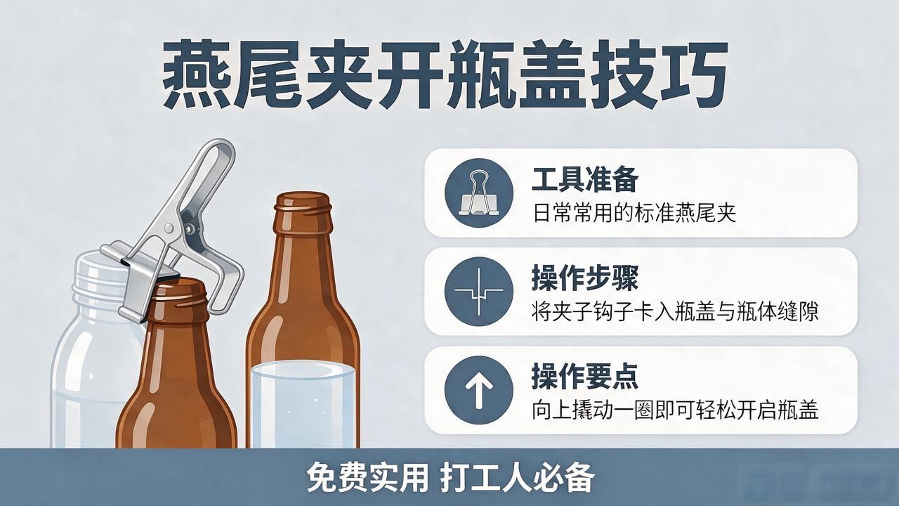 燕尾夹还能这么用？打工人必备收纳挂包神技，免费又实用(图1)